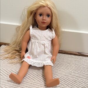 Our generation Blonde Doll with White Dress